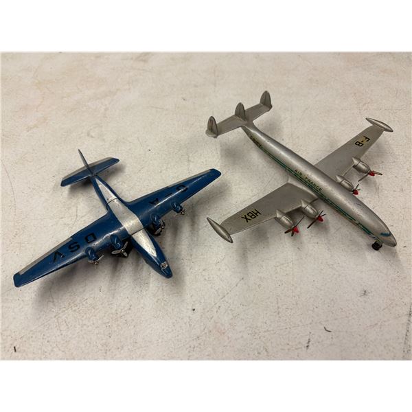 2 Dinky Planes No. 62 Post War 1945–49 and French Super Toy 60C 1956–59