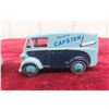 Image 2 : 2 Dinky 1/43 465 Morris Van 1957–59 and 30V Electric Dairy Van 1949