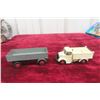Image 1 : 2 Dinky 1/43 Bedford End Tipper 410 1940s and 428 Farm Truck 1955