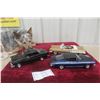 Image 1 : 3 1/18 Scale Die-Cast Cars: 1958 Bonneville, 1969 Plymouth Barracuda, 1956 Chevy Bel Air