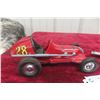 Image 4 : Ray Cox Thimble Drome Champion Tether Race Car, Aluminum Body, 1930s–40s, 9 1/2" Long