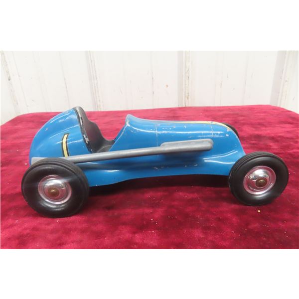 LM Cox Thimble Drome Special Tether Race Car, 1940s, Aluminum Body, 8 1/2" Long