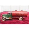 Image 1 : Tri-ang Minic Wind-Up Tin Shell Tanker Truck, 1940s, 6" Long