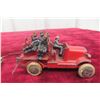 Image 5 : 2 Cast Fire Trucks: Hubley 1920s/30s (5" Long) and Jon Ill Co Pre War (3 1/2" Long)