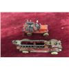Image 7 : 2 Cast Fire Trucks: Hubley 1920s/30s (5" Long) and Jon Ill Co Pre War (3 1/2" Long)