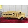 Image 1 : Otaco Minitoy Beaver Lumber Truck, Pressed Steel, 1956, 18" Long