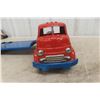 Image 4 : GMC Truck and Fivehook Lowboy Trailer, 1950s, Pressed Steel and Die-Cast, 24" Long