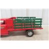 Image 3 : Tonka Stake Bed Truck, 1950s, Pressed Steel, Removable Bed, 16 1/2" Long
