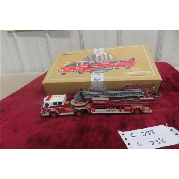 Corgi American La France Aerial Ladder Truck, Limited Edition, 1/50 Scale, with Box