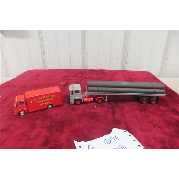 Corgi No. 31014 Sunter Bros Truck, 1/50 Scale, 2000, and Corgi Mack 44G Delivery Truck