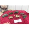 Image 1 : 7 Dinky Military Trucks, Tanks, Guns, and Figures