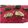 Image 7 : 7 Dinky Military Trucks, Tanks, Guns, and Figures