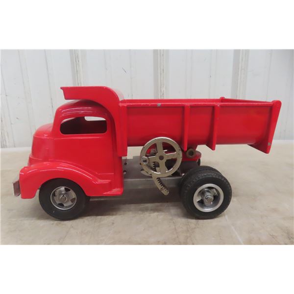Smith-Miller GMC Dump Truck, Pressed Steel, 1950–53, Professionally Restored, 12" Long