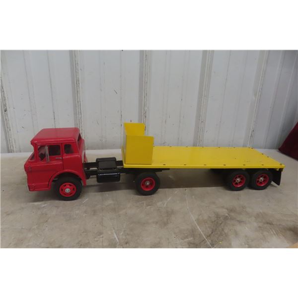 Hubley Ford C-900 CO Les Truck and Trailer, 1960s, 24" Long