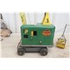 Image 6 : Marx Lumar Contractors Mobile Crane, Pressed Steel with Hook and Bucket, 1950s, 28" High