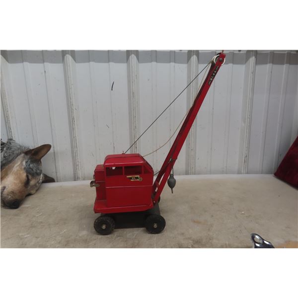 Tri-ang Jones KL44 Mobile Crane, 1950s, Pressed Steel, 17" High