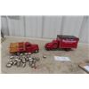 Image 1 : 2 Danbury Mint 1937 Chevy Budweiser Delivery Trucks, 1/24 Scale Die-Cast