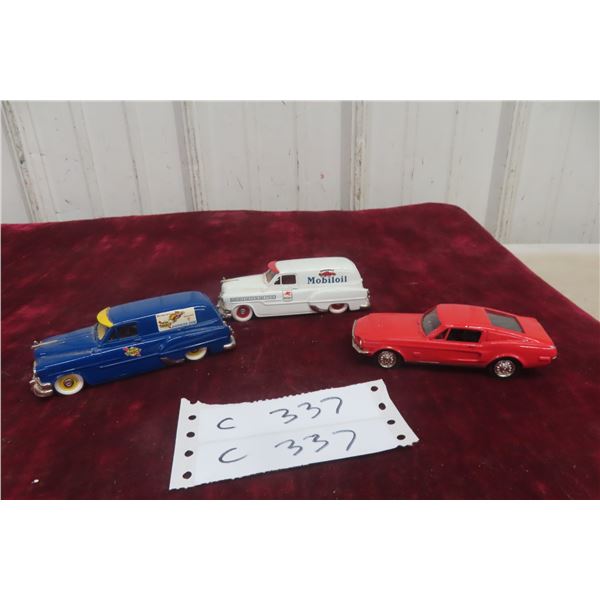 3 Brooklin 1/43 Scale Die-Cast Cars