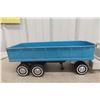 Image 3 : ERTL International Semi Truck Hydraulic Dump and Trailer, Pressed Steel, 1960s, 22" Long