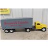 Image 1 : Studebaker Die-Cast Truck with Brunswick Transfer Trailer, Vintage, 24" Long