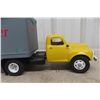 Image 2 : Studebaker Die-Cast Truck with Brunswick Transfer Trailer, Vintage, 24" Long