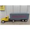 Image 8 : Studebaker Die-Cast Truck with Brunswick Transfer Trailer, Vintage, 24" Long