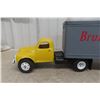 Image 9 : Studebaker Die-Cast Truck with Brunswick Transfer Trailer, Vintage, 24" Long