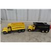Image 1 : 2 First Gear Mack B-61 Asphalt Dump Trucks, 1/34 Scale Die-Cast