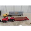 Image 1 : 2 First Gear 1/34 Scale Die-Cast: 1959 International with Lowbed Trailer and Mack R Model 66 Wrecke