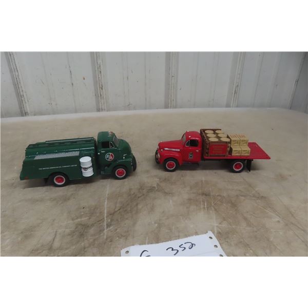 First Gear GMC Fuel Tanker, 1/34 Scale Die-Cast, and Ford Canadian Pacific Express Delivery Truck