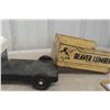 Image 10 : Minnitoy Truck with Beaver Lumber Box, Pressed Steel, 1950s, 17" Long