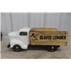 Image 5 : Minnitoy Truck with Beaver Lumber Box, Pressed Steel, 1950s, 17" Long