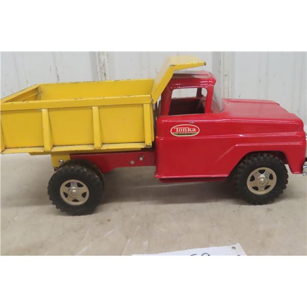 Tonka Pressed Steel Dump Truck, 1960, 13" Long