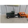Image 10 : All American Toy Co. 1/12 Die Cast With Lowboy Trailer 45" Long Vintage With Access Riggers Crane W