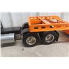 Image 12 : All American Toy Co. 1/12 Die Cast With Lowboy Trailer 45" Long Vintage With Access Riggers Crane W