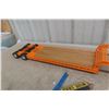 Image 7 : All American Toy Co. 1/12 Die Cast With Lowboy Trailer 45" Long Vintage With Access Riggers Crane W