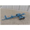 Image 4 : Three Die Cast Gas Pumps, Pressed Metal Boat Trailer