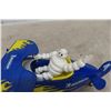Image 3 : Michelin Man Bibendum and Die Cast Michelin Plane 8" Long