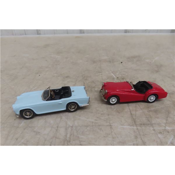 Two K&R Replica Triumph 1/43 Die Cast