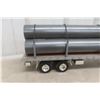 Image 11 : Die Cast Heavy Equipment Trailer 24" Long With Flat Deck For Truck 12" Long With Load of Pipe Plast