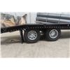 Image 5 : Die Cast Heavy Equipment Trailer 24" Long With Flat Deck For Truck 12" Long With Load of Pipe Plast