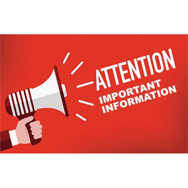 IMPORTANT INFORMATION - Read BEFORE Bidding!