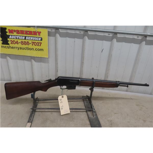 Winchester .351, Semi-Auto, 20" Barrel, Serial No. 31108, 1 Magazine, Folding Peep Sight