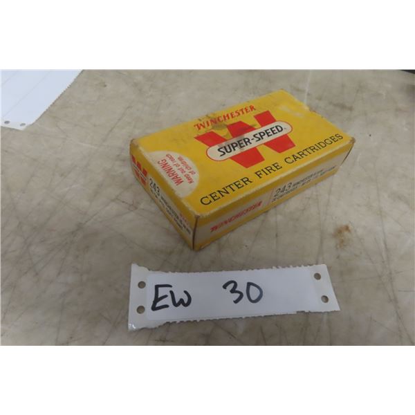 20 Rounds Winchester .243 Win Ammunition