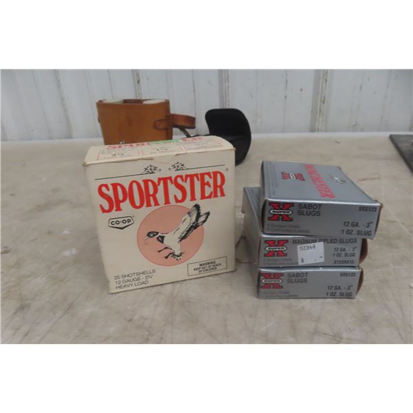 Sportster 12-Gauge 2-3/4" Ammunition 25 Rounds and 12-Gauge Slugs 15 Rounds (40 Rounds Total)