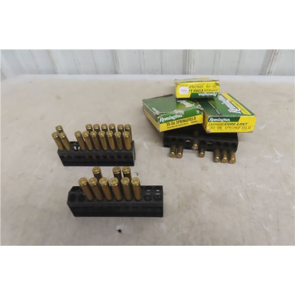 18 Rounds .30-06 Springfield Ammunition and Extra Brass