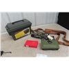 Image 1 : Ammo Box, 2 Ammo Belts, Tackle Box, and More