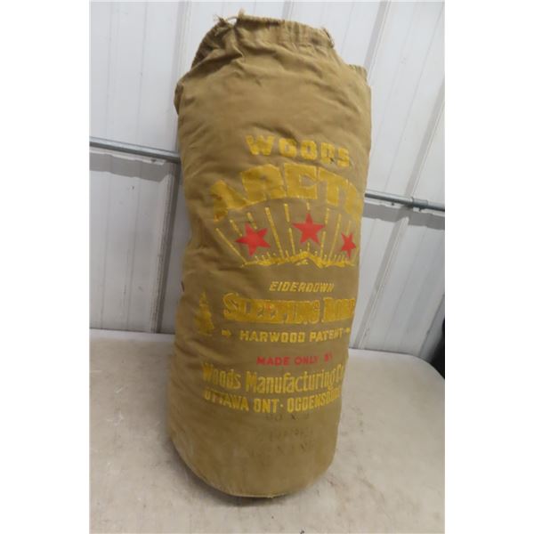 Woods Arctic Sleeping Bag, Vintage, Color-Labeled Bag