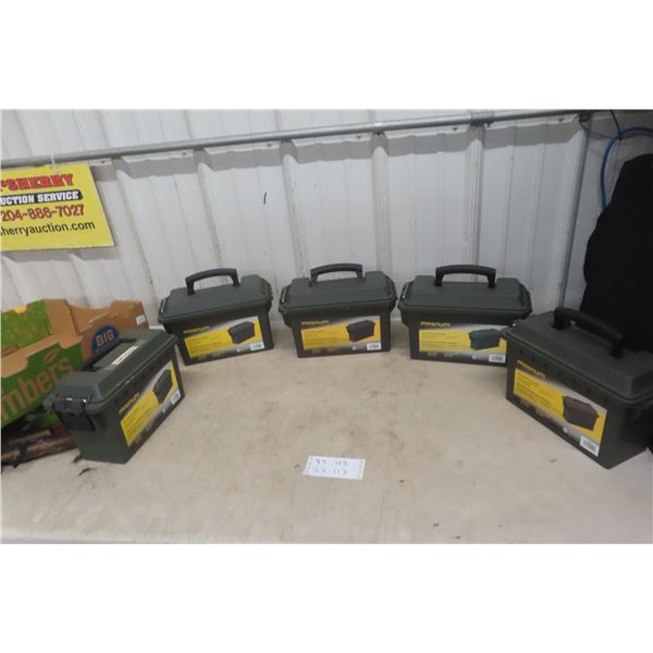 Storage Magnum Ammo Box, .30 Caliber Plastic, 11 1/2" x 5" x 7 1/4"