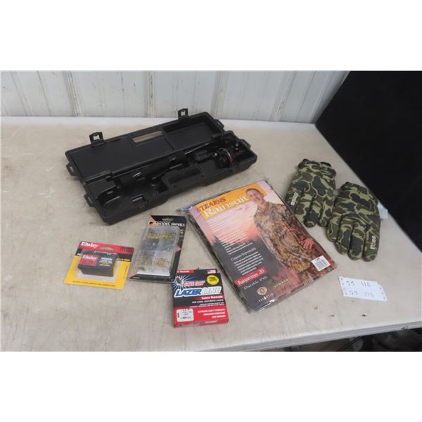 Southland SIO Fishing Rod and Reel, Rain Gear, Fishing Line and Hooks, Slingshot Ammo